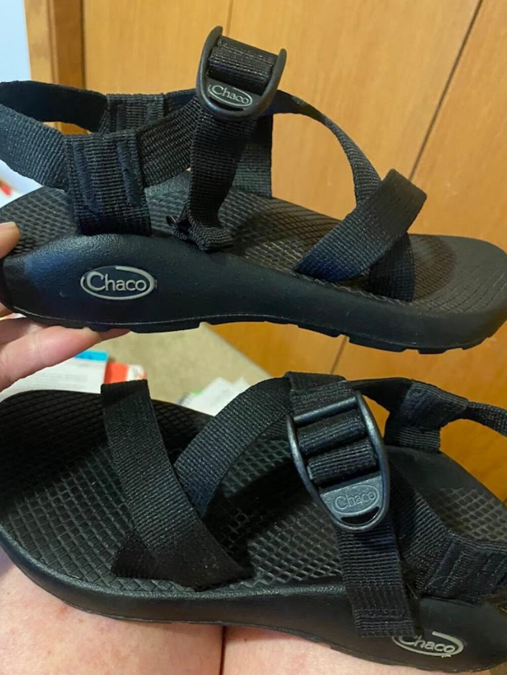 Chaco classic sandals BLACK womens size 6 - Picture 2 of 6
